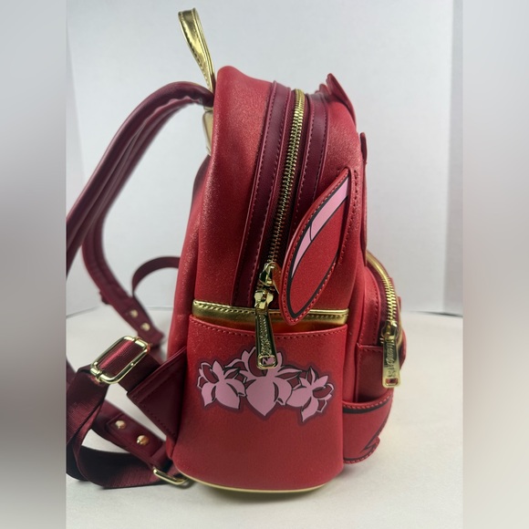 Loungefly Disney Mulan Glitter Mushu Figural Mini Backpack & Wallet - Picture 14 of 15